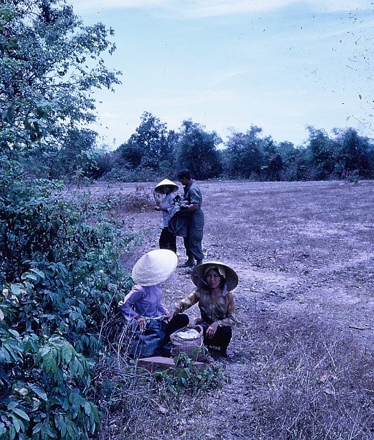 soldier with locals